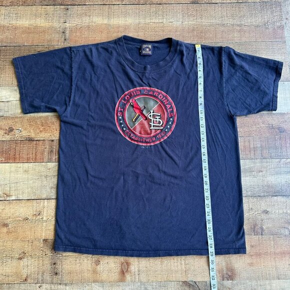 Vintage 2004 St. Louis Cardinals Mens T-Shirt XL Cooperstown Collection Majestic - Picture 8 of 12